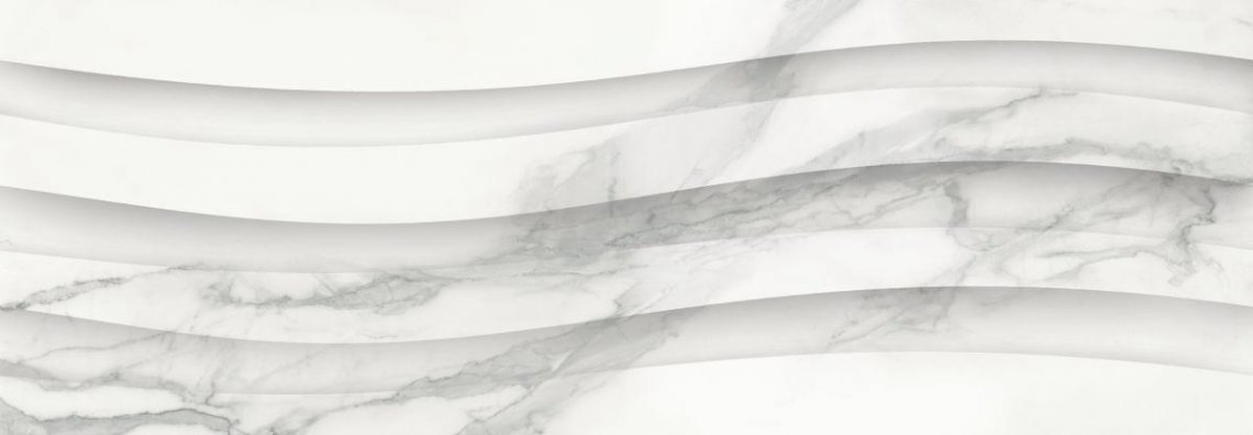 Ricchetti Marble Boutique Wave Statuario White Ret 30x90