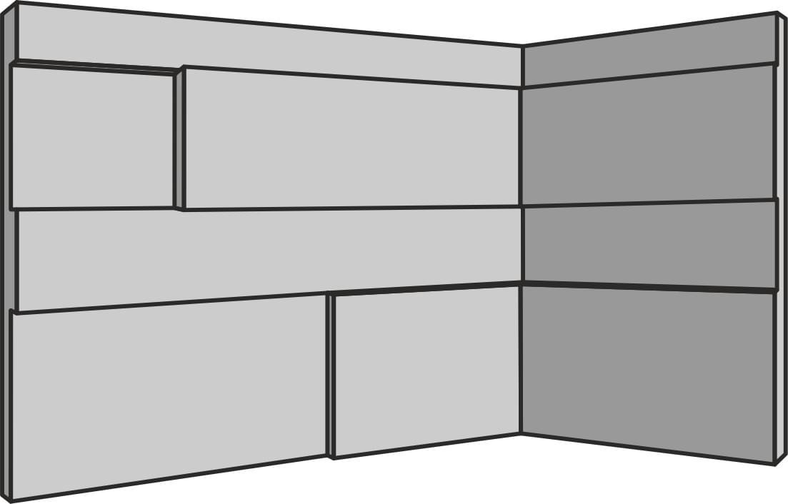 Rondine Gioia 3D Greige Angolo Interno 20x10x15 10x20