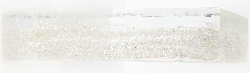 S.Anselmo Glass Bricks Silver Glitter 5.3x24.6