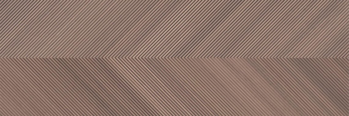 Saloni Eukalypt Vector Marron-Cacao 40x120