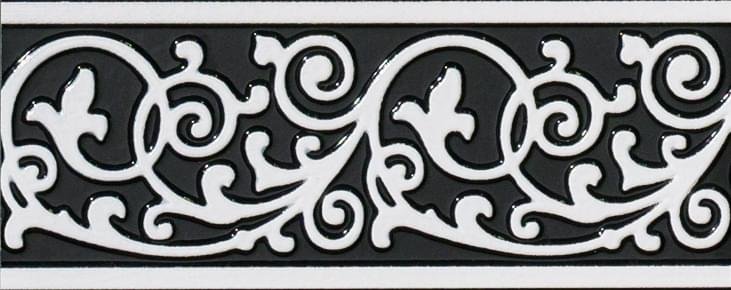 Sant Agostino Inspire Listello Nero 10x25