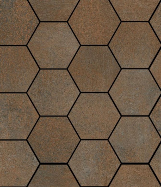 Sant Agostino Oxidart Hexagon Copper 27x32.5