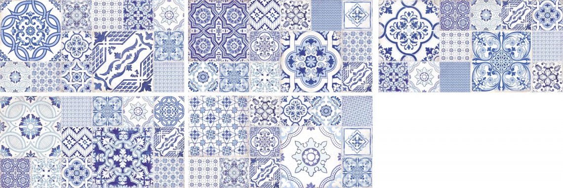 Savoia Vietri Decoro Paestum Blu 30x60