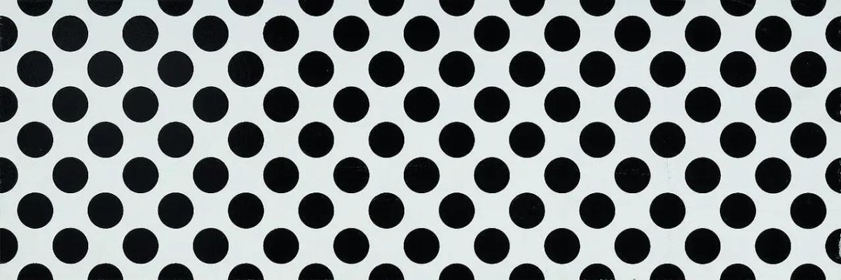 Settecento Neo Pop Les Pois Black On White 24x72