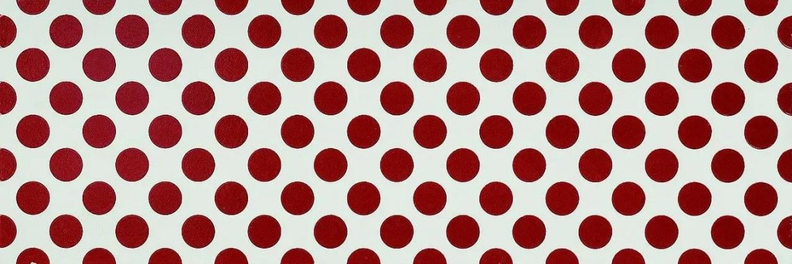 Settecento Neo Pop Les Pois Red On White 24x72