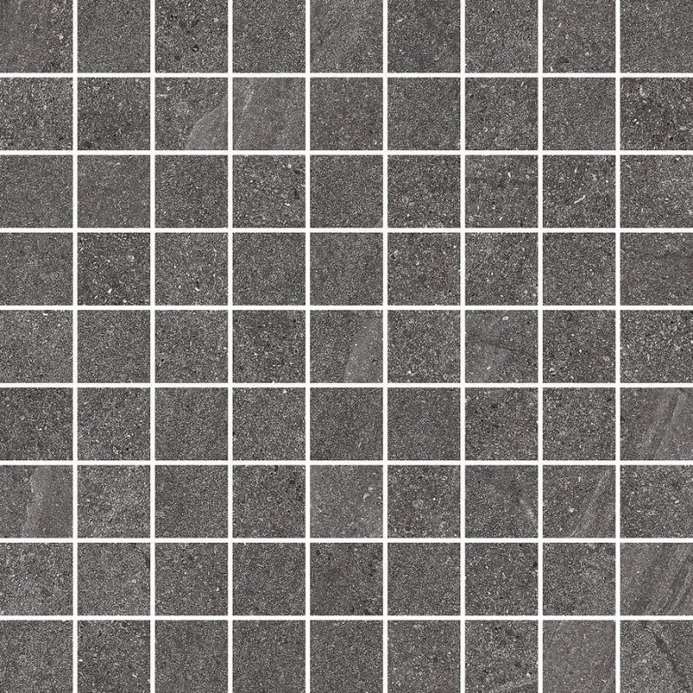 Settecento Nordic Stone Mosaico Anthracite 3.1x3.1 Su Rete 29.9x29.9