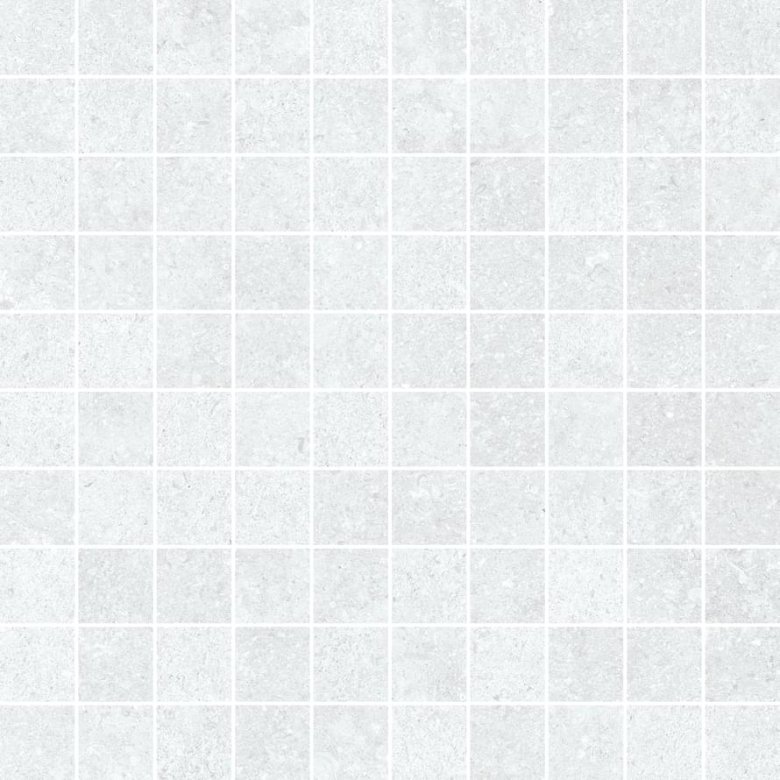 Settecento Shellstone Extrawhite Mosaico Su Rete 29.8x29.8