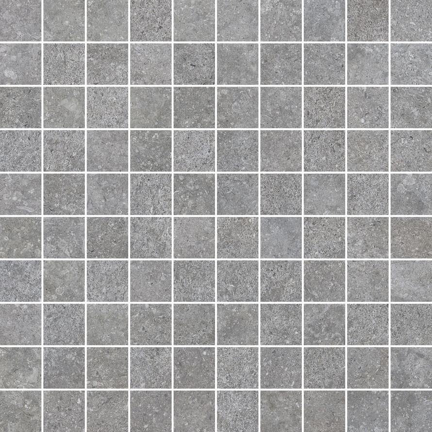 Settecento Shellstone Grey Mosaico Su Rete 29.8x29.8