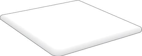 Sierragres Blanco Liso Esquina Peldano 32.5x32.5