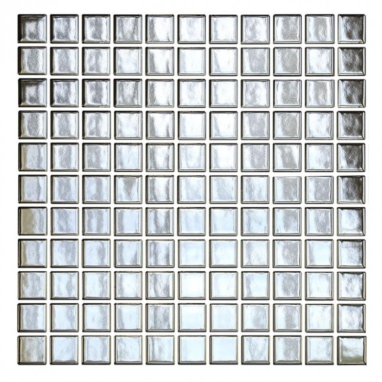 Starmosaic Homework Mosaic 23Х23 Silver Glossy 30.25x30.25