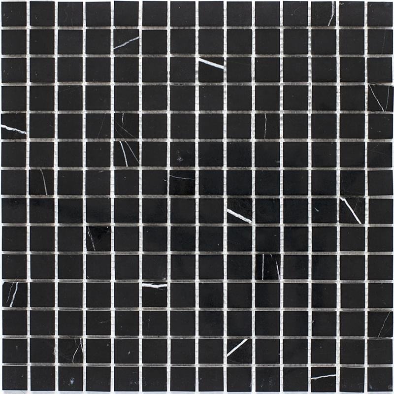 Starmosaic Wild Stone Mosaic 20x20 Black Polished 30.5x30.5