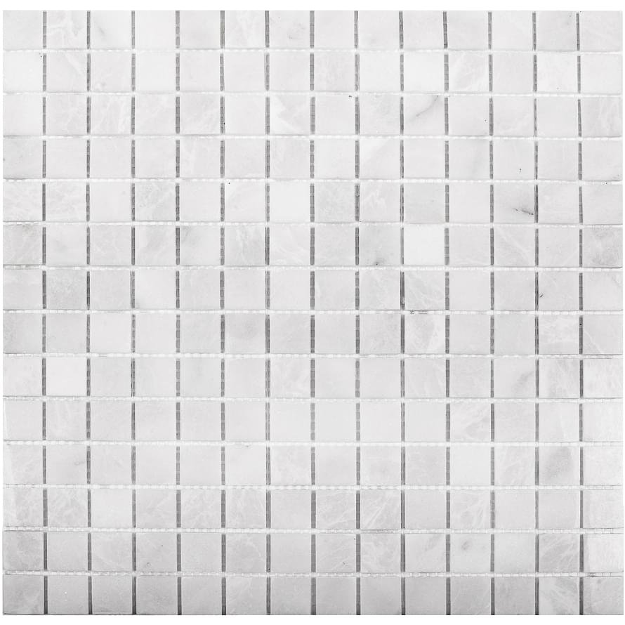 Starmosaic Wild Stone Mosaic 20x20 White Polished 30.5x30.5