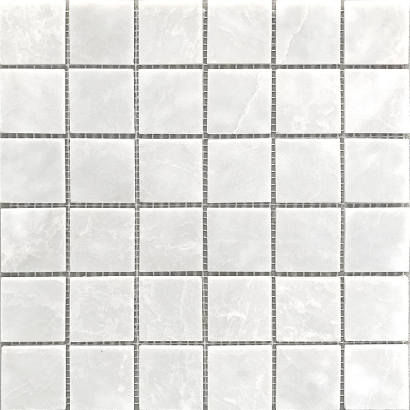 Starmosaic Wild Stone Mosaic 48x48 White Polished 30.5x30.5