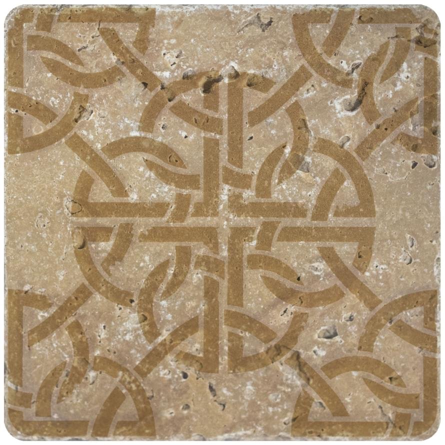 Stone4Home Travertine Decor Toscana Ornament №4 10x10