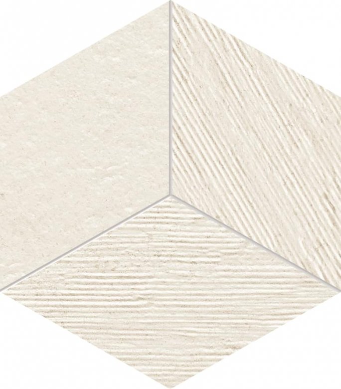 Tubadzin Balance Mosaic Ivory Str 19.8x22.6