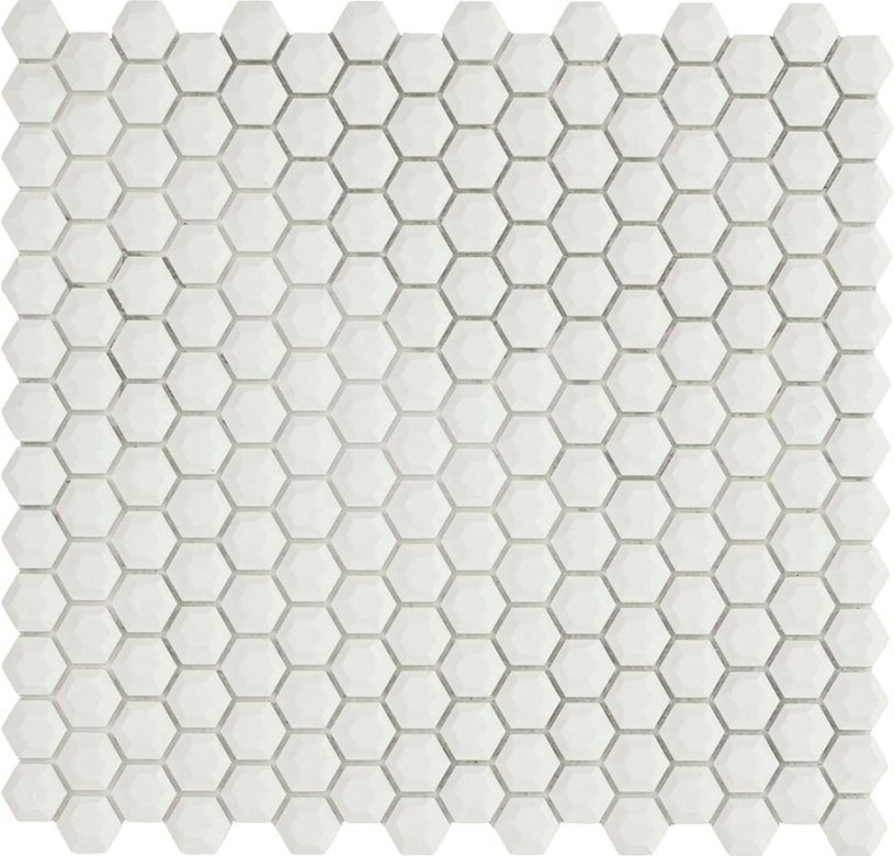 Vallelunga Cube White Hex 28.5x30.5