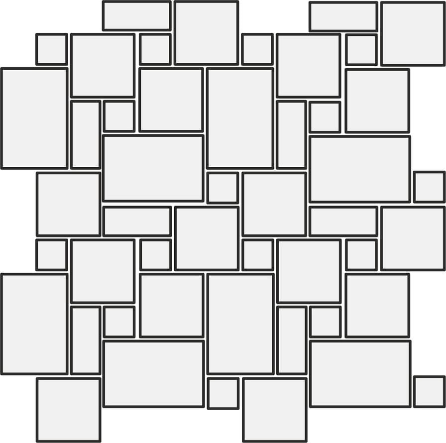 Vallelunga Tabula Cenere Mosaico Modular 30x30