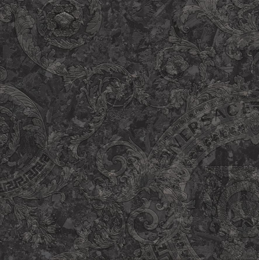 Versace Meteorite Megabarocco Nero Lappato 60x60