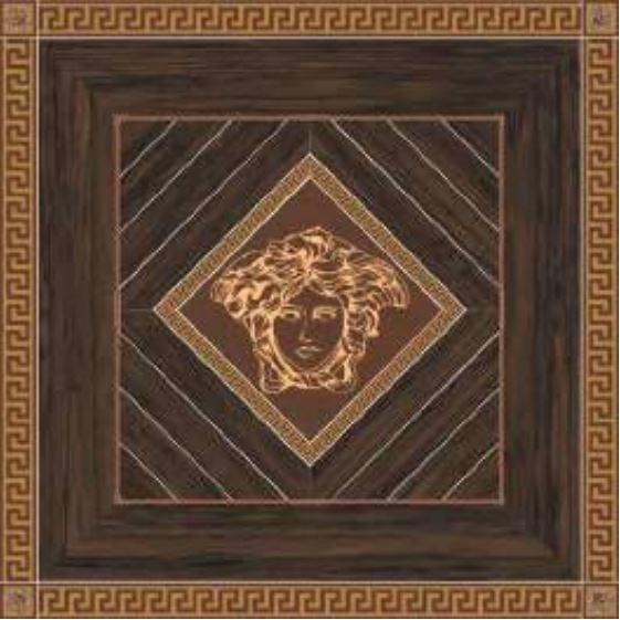 Versace Villa Rosone Ziricote Marrone-Oro Naturale 117.2x117.2