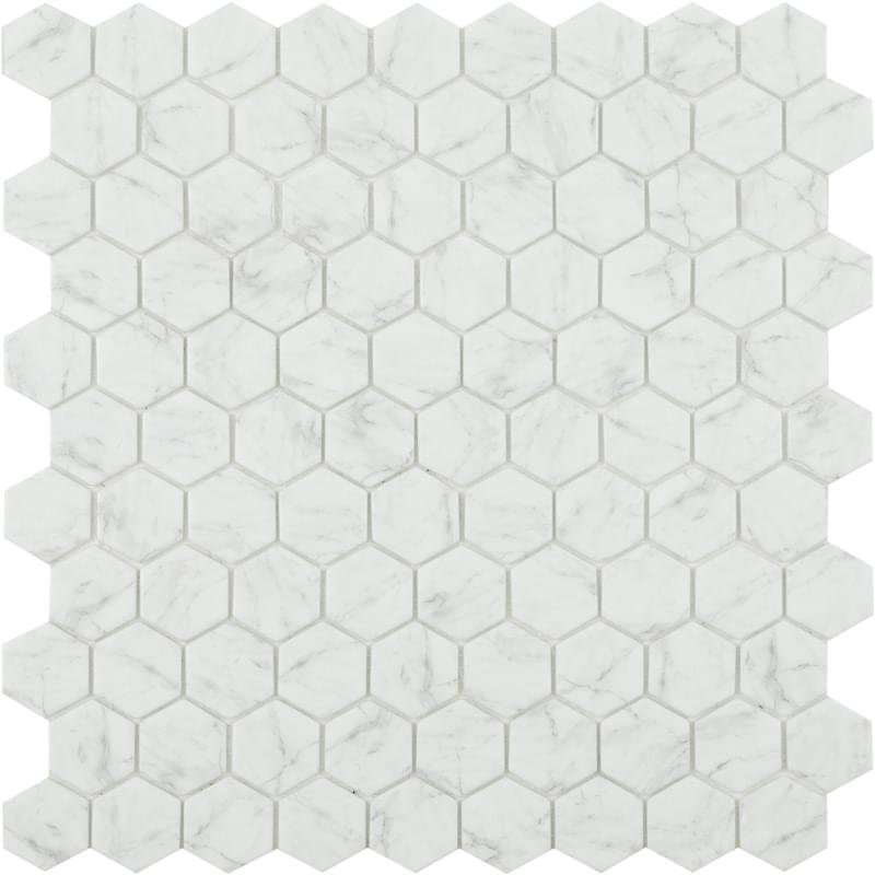 Vidrepur Honey Marbles Carrara Grey MT Hex Antislip 30.7x31.7