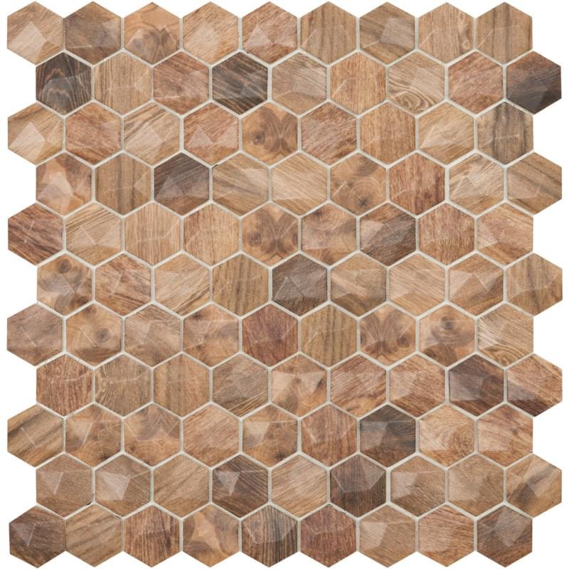 Vidrepur Honey Woods Royal Light Hex Diamond 30.7x31.7