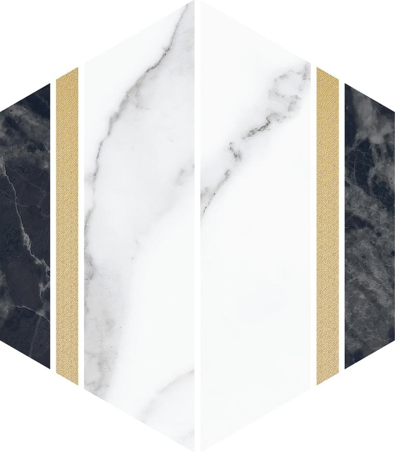 Villeroy Boch Nocturne Multicolor Decor Full Lappato Rect 20x23