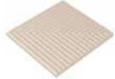 VitrA Pool Ral 9016 White Ribbed Tile Corner R10B 8Mm 12.5x12.5