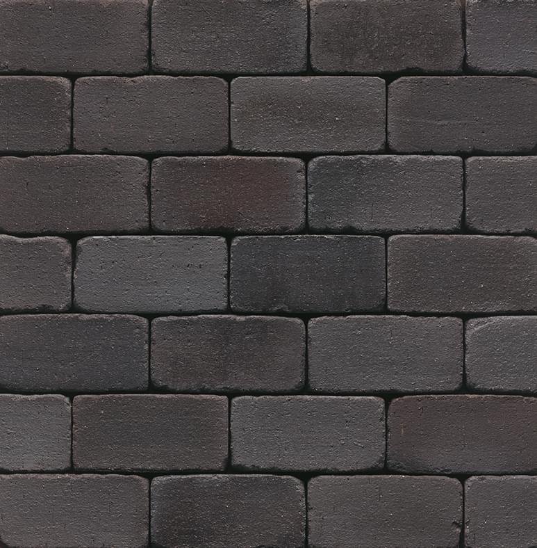 Westerwalder Klinker Klinker Paving Stones Schwarz-Bunt Edelglanz Gerumpelt 52 10x20