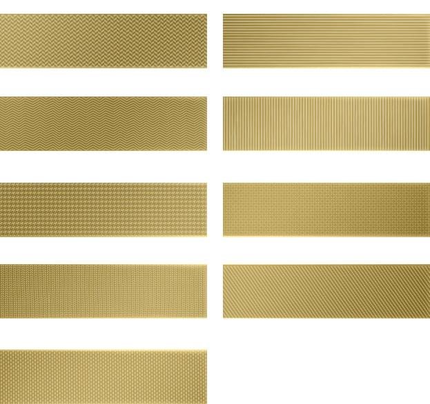 Wow Gradient Decor Gold Matt 7.5x30